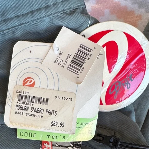 NWT Drift Grayish Green Snow Ski Pants men’s XL - Picture 4 of 12